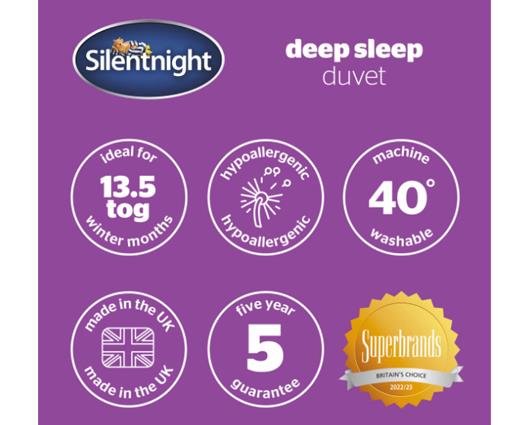 King - Silentnight Deep Sleep Duvet � 13.5 Tog