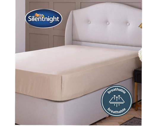 Single - Silentnight Pure Cotton Extra Deep Fitted Sheet � Cream