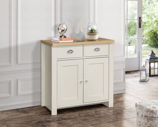 Highgate 2 Door 2 Drawer Sideboard- Cream