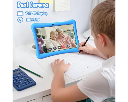 EagleSoar 10" Android 13 Tablet for Kids Blue