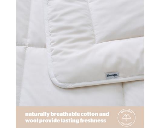 Superking - Silentnight Natural Wool Collection Lightweight Duvet