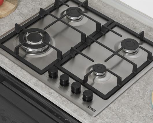 Creda C60GFCWX Stainless Steel 60cm Gas Hob