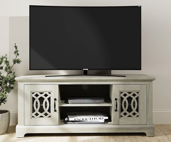 Amelie TV Unit- Dusty Grey & Oak