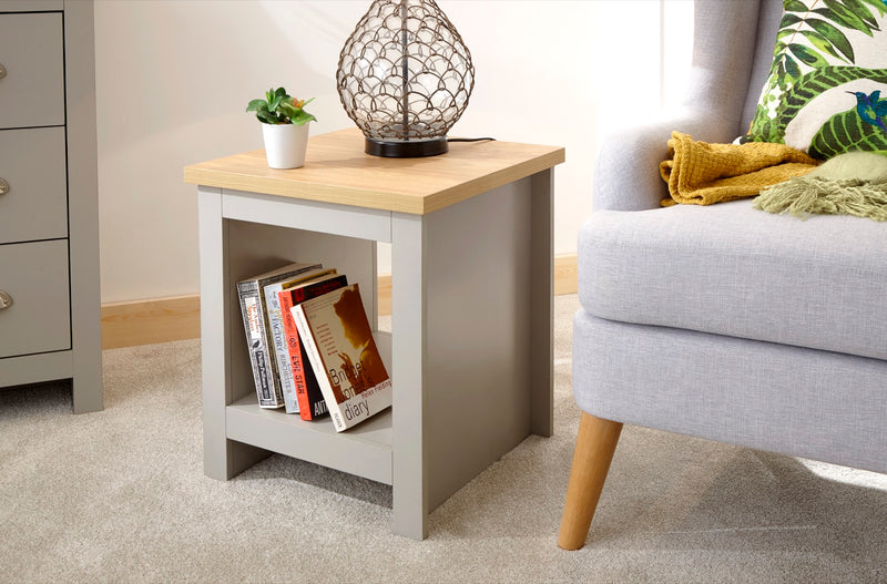 Lancaster Side Table with Shelf