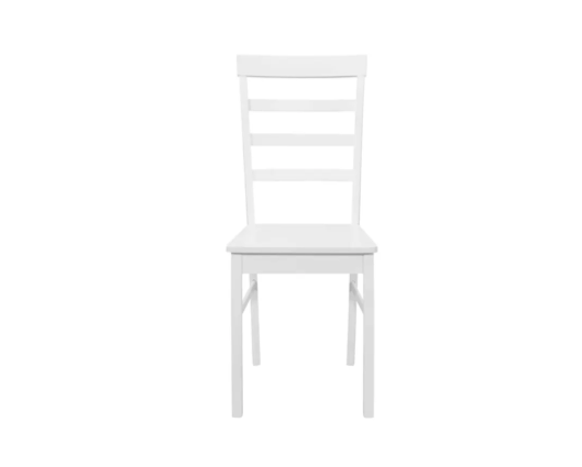 Ladder Back Chair- White (Pair)