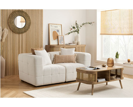 Milo 2 Seater Sofa - White