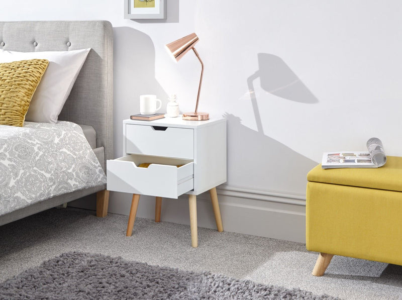 Nyborg Bedside Table-White