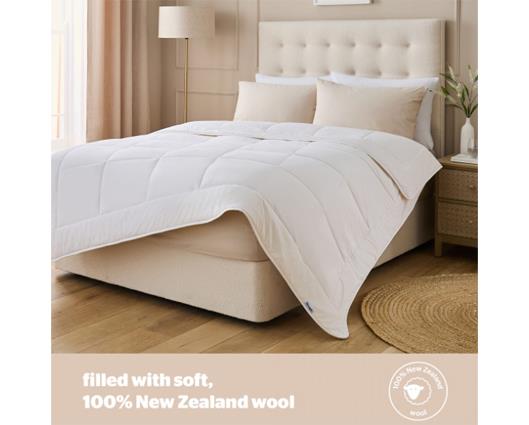 King - Silentnight Natural Wool Collection Lightweight Duvet