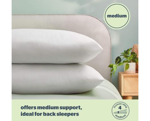 Silentnight Anti-Allergy Pillow - White, Pack of 2, Anti-Bacterial pillows