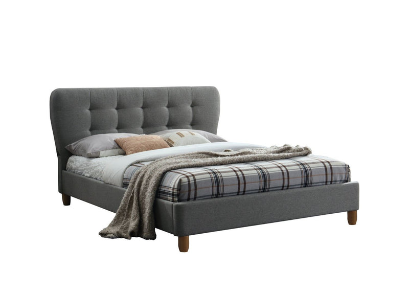 Stockholm Small Double Bed - Grey