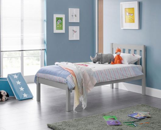 Luna Single Bed - Dove Grey