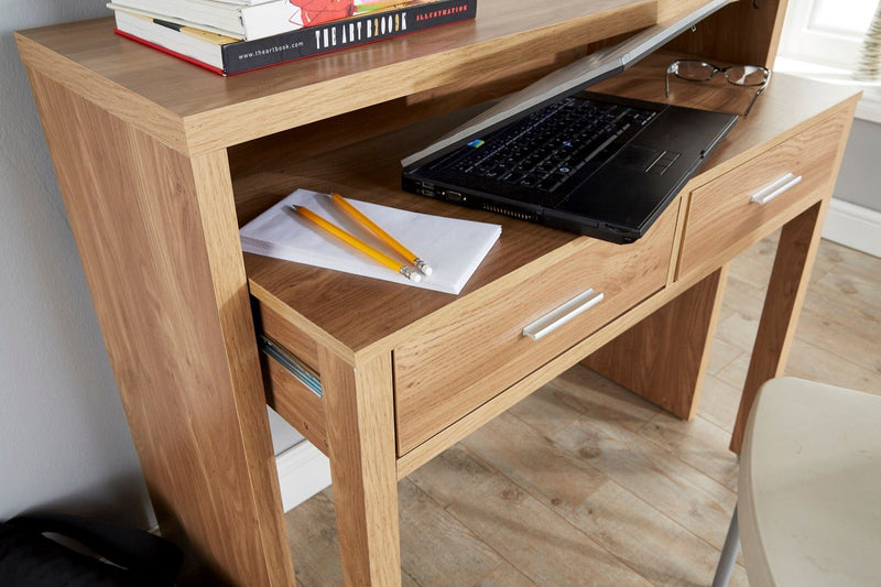 Regis Extending Console Desk-Oak