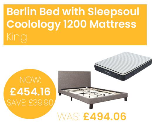 Berlin Bed with SleepSoul Coolology 1200 Mattress - King