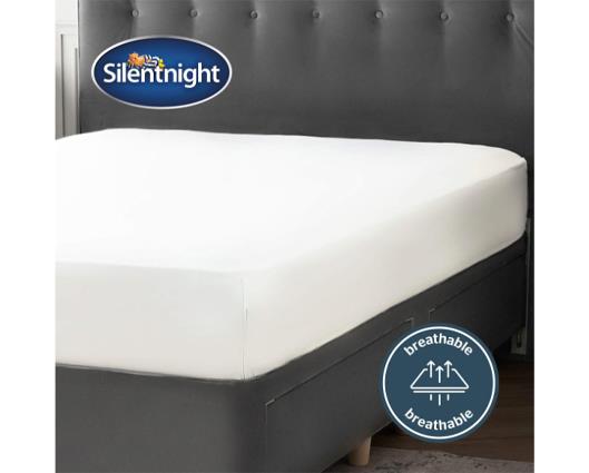 Superking - Silentnight Pure Cotton Fitted Sheet � White