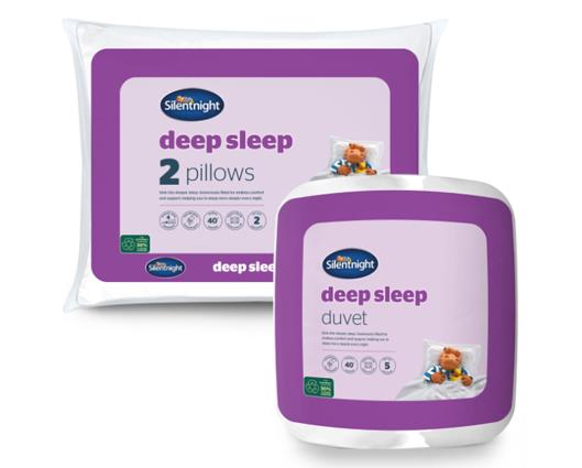 King - Silentnight Deep Sleep 10.5 Tog Duvet & Pillow Pair