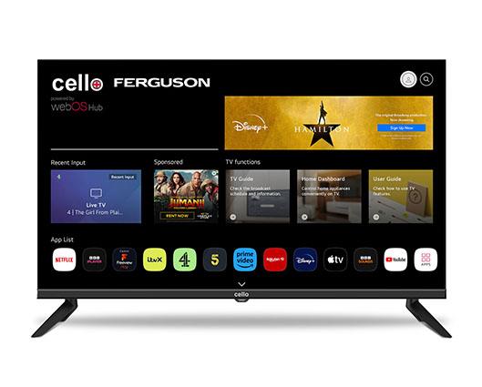 Cello C32WS 32" Smart WebOS TV with Freeview and Frameless Bezel