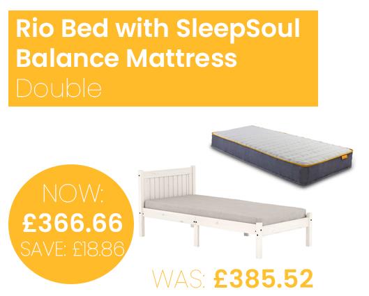 Rio Bed with SleepSoul Balance Mattress - Double