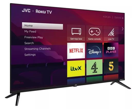 JVC LT-43CR530 Roku TV 43" Smart 4K Ultra HD HDR LED TV