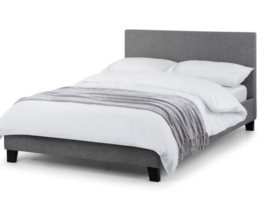 Rialto Light Grey Linen Bed - Single