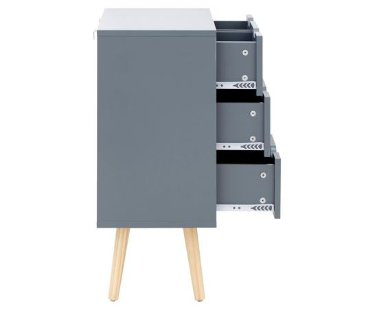 Nessi 2+2 Drawer Chest- Dark Grey