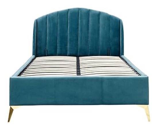 Pettine End Lift Ottoman King Bed - Teal