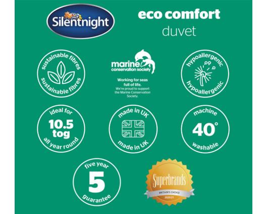 Single - Silentnight Eco Comfort Duvet � 10.5 Tog