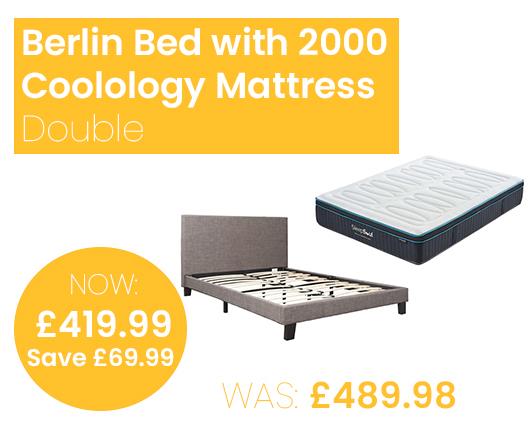 Berlin Bed with SleepSoul Coolology 2000 Mattress - Double