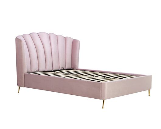 Lottie King Ottoman Bed - Pink