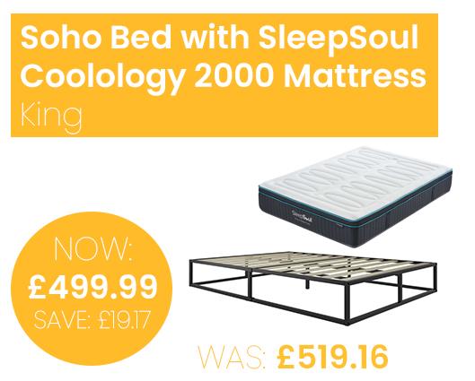 Soho Bed with SleepSoul Coolology 2000 Mattress - King