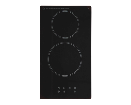 SIA CERH31BL 30cm 2 Burner Domino Ceramic Electric Hob Black 