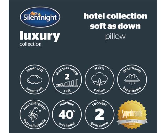 Silentnight Hotel Collection Soft as Down Pillow