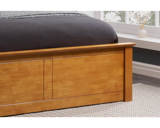 Phoenix Small Double Ottoman Bed - Oak