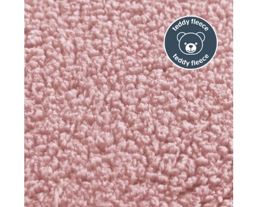 Single - Silentnight Teddy Fleece Fitted Sheet - Blush