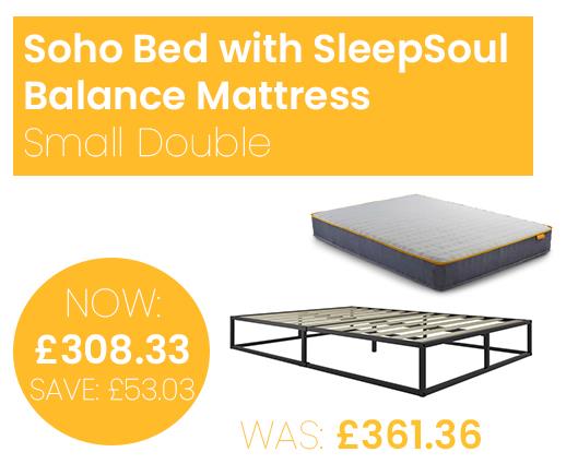 Soho Bed with SleepSoul Balance Mattress - Small Double