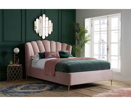 Lottie King Ottoman Bed - Pink