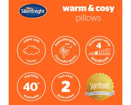 Silentnight Premium Warm and Cosy Pillow Pair