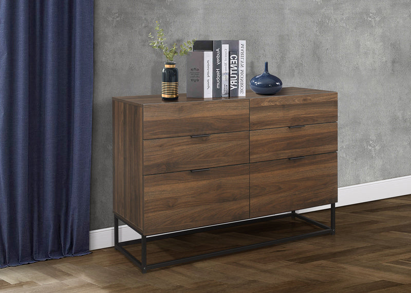 Hermione 6 Drawer Chest - Walnut