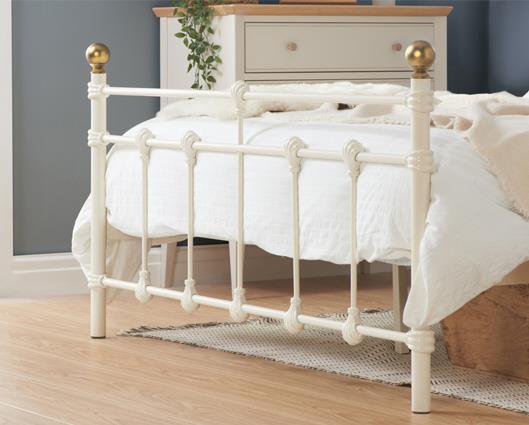 Atlas Small Double Bed - Cream