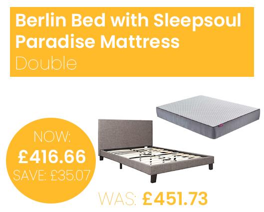 Berlin Bed with SleepSoul Paradise Mattress - Double