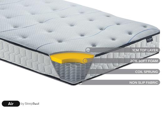 Berlin Bed with SleepSoul Air Mattress - Small Double