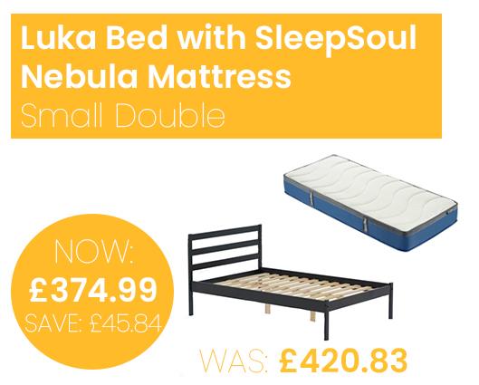 Luka Bed with SleepSoul Nebula Mattress - Small Double