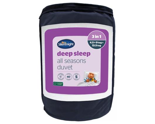 Single - Silentnight Deep Sleep All Seasons Duvets � 9+4.5 Tog