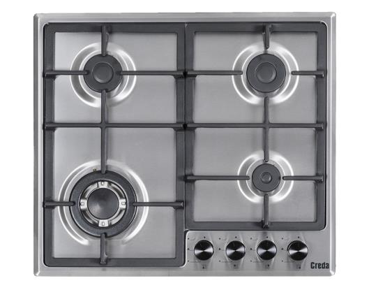 Creda C60GFCWX Stainless Steel 60cm Gas Hob