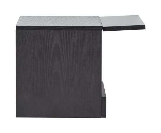 Graze Wall Hanging Bedside Tables (Pair)- Black