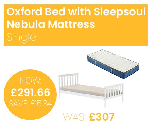 Oxford Bed with Sleepsoul Nebula Mattress - Single