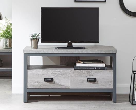 Boston Corner TV Unit-Grey