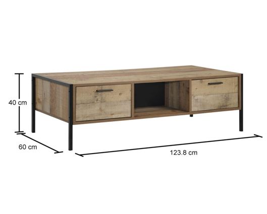 Coffee Table with 4 Drawers