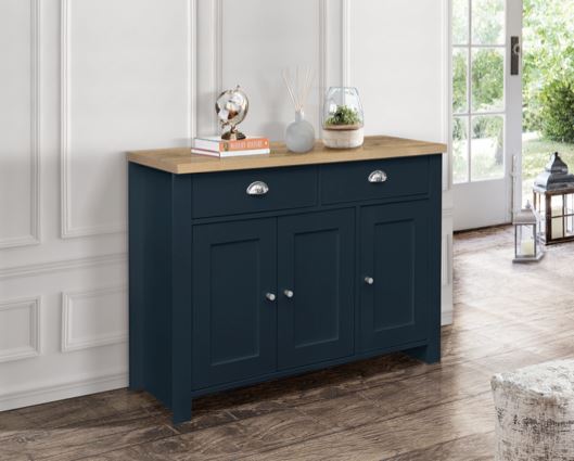 Harper 3 Door 2 Drawer Sideboard- Navy