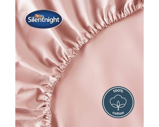 Superking - Silentnight Supersoft Blush Fitted Sheet