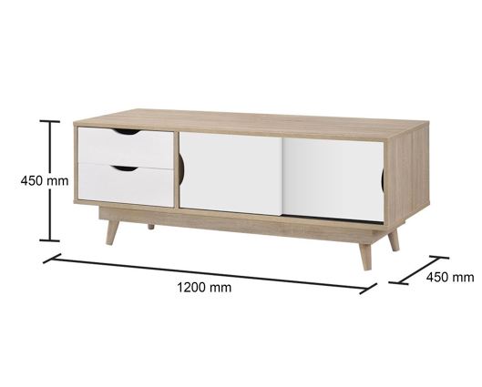 2 Door & 2 Drawer TV Unit